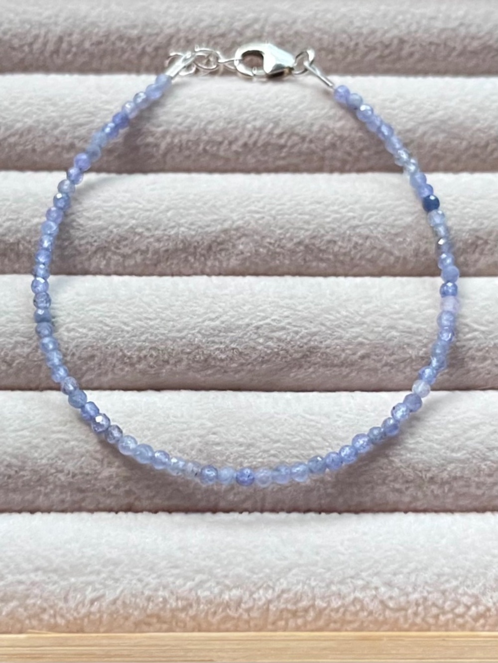 B045 | Genuine Tanzanite Micro Beaded Bracelet